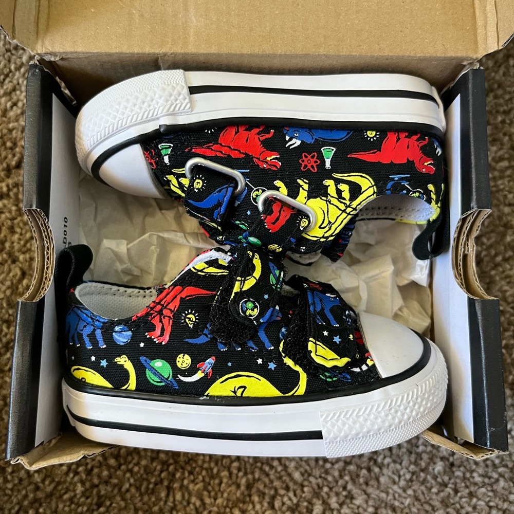 Baby dinosaur converse
